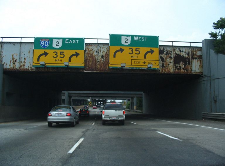I-90 east Deadman's Curve - Cleveland, OH