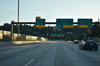 I-90 west at Rainer Ave in Seattle, Washington