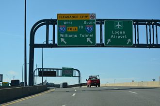 Route 1A south at I-90 in Boston, MA.