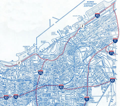 Cleveland Interstate System in 1960