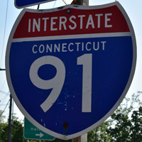 Interstate 91 shield representation
