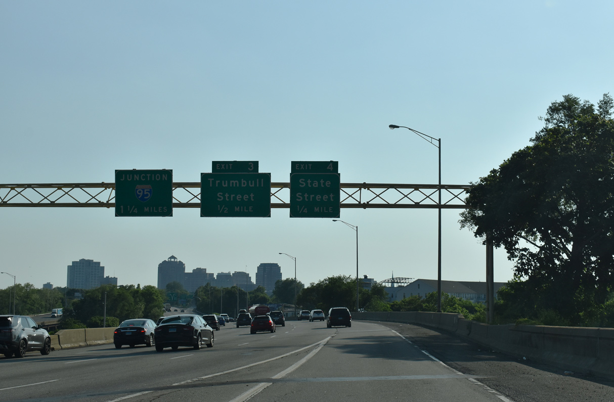 I-91 south at I-95 - New Haven, CT