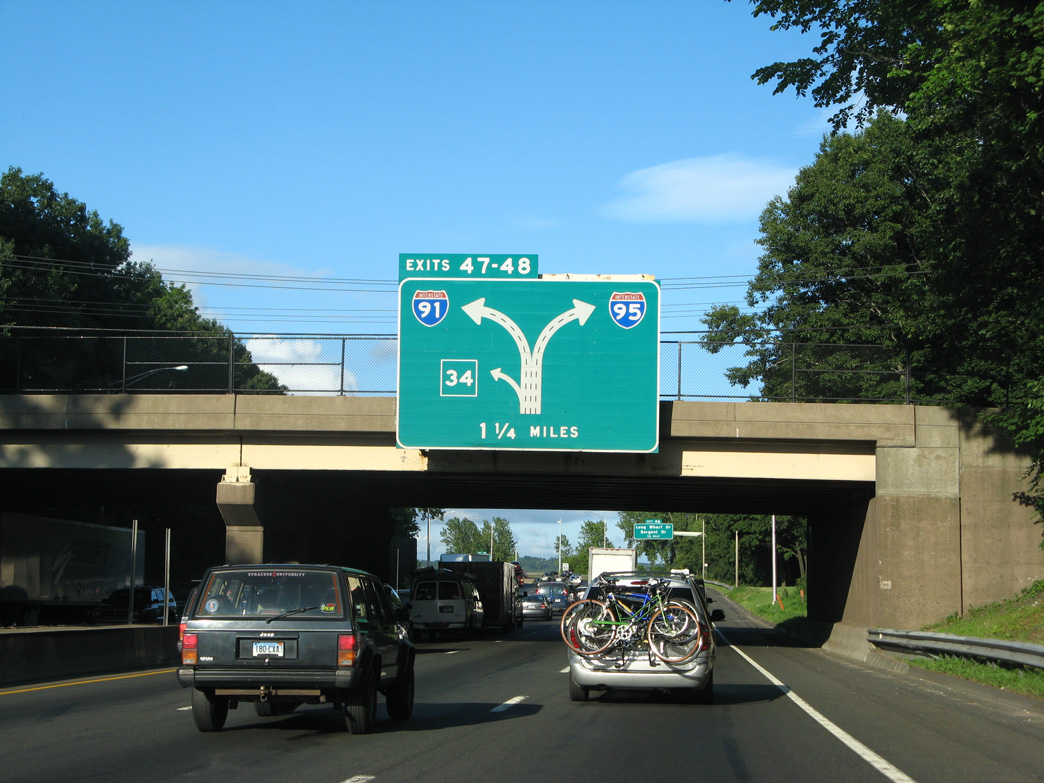 I-95 north at I-91 - 2007