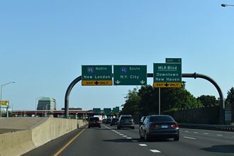 I-91 south at I-95 - New Haven, CT