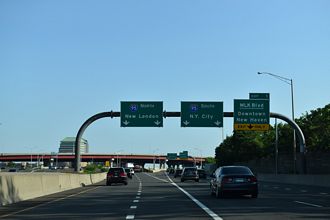 I-91 south at I-95 - New Haven, CT