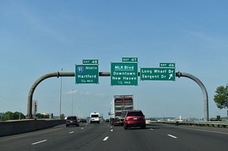 I-95 north at I-91 - New Haven, CT