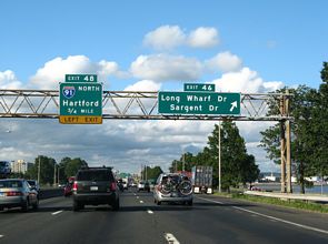 I-95 north at I-91 - 2007