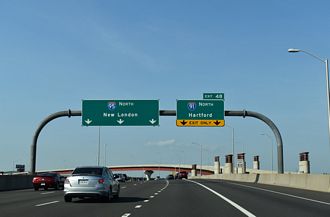 I-95 north at I-91 - New Haven, CT