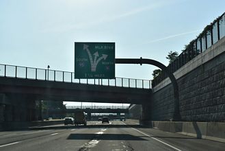I-95 south at I-91 - New Haven, CT
