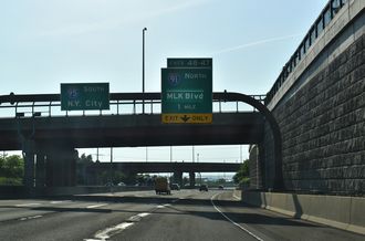 I-95 south at I-91 - New Haven, CT