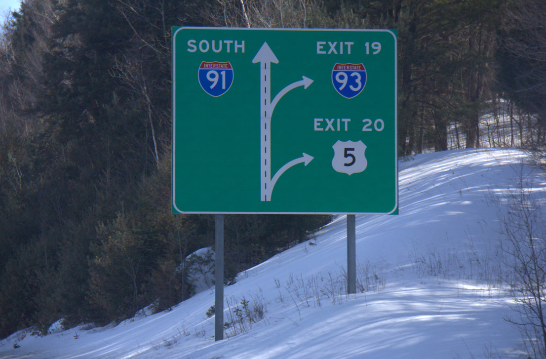 I-91 south at I-93 - St. Johnsbury, VT