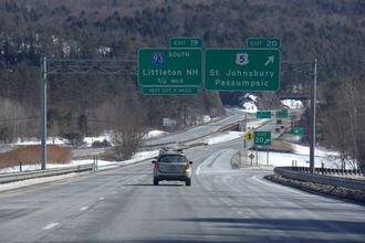I-91 south at I-93 - St. Johnsbury, VT