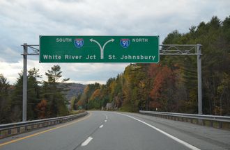 The North End of Interstate 93 at St. Johnsbury, Vermont
