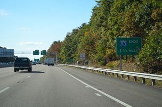 I-93/US 1 south at I-95 - Canton, MA