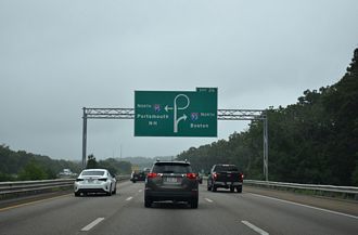 I-95 north at I-93/US 1 - Canton, MA