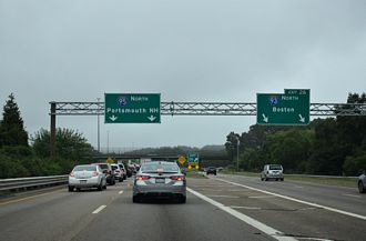 I-95 north at I-93/US 1 - Canton, MA
