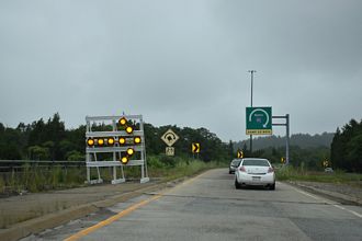 I-95 north at I-93/US 1 - Canton, MA