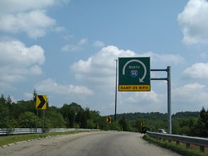 I-95 north at I-93/US 1 - Canton, MA