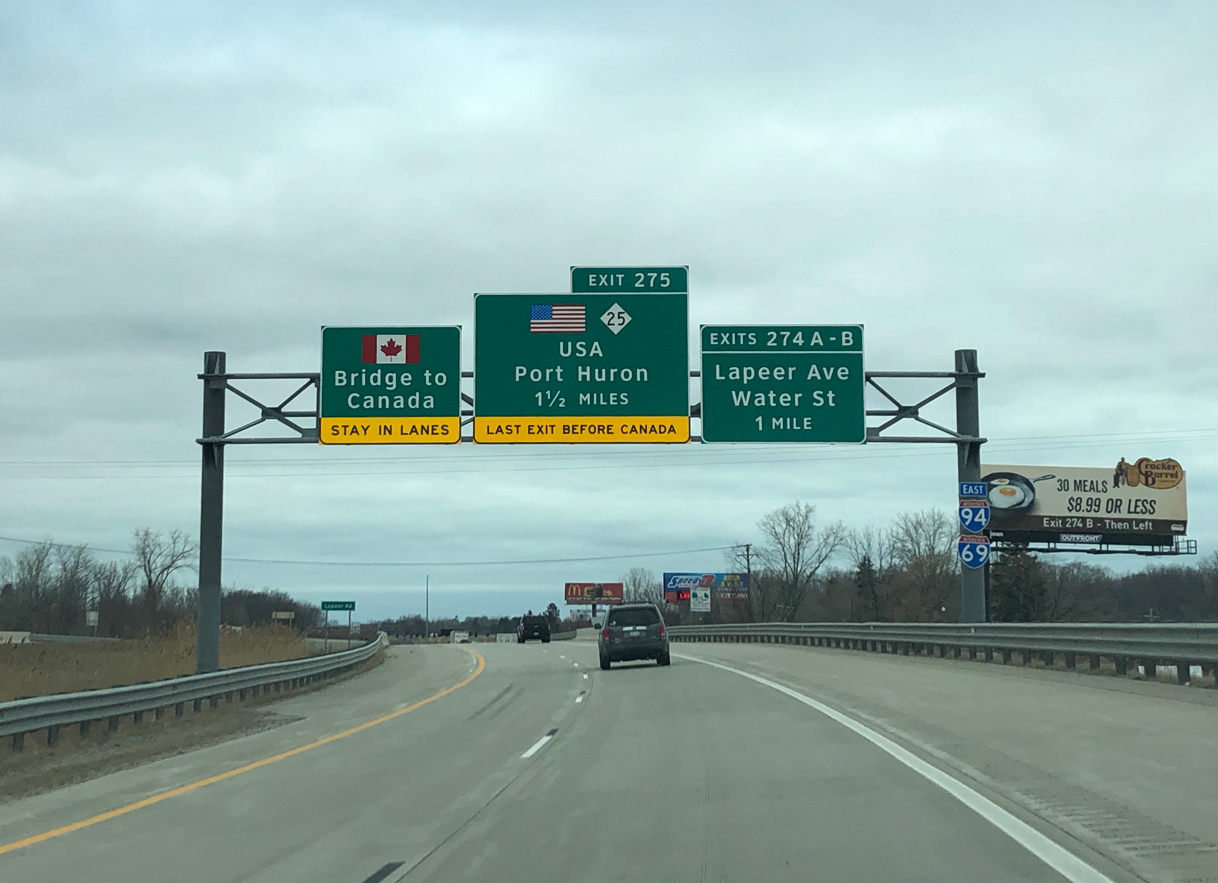 I-94/69 east at Lapeer Ave - Port Huron, MI