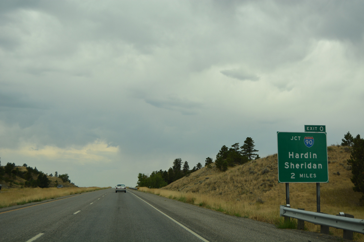 I-94 west at I-90 - Lockwood, MT