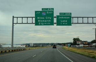 I-90/US 87-212 east at I-94 - Lockwood, MT