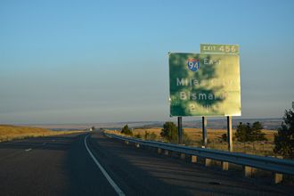 I-90/US 87-212 west at I-94 - Lockwood, MT