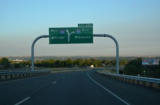I-90/US 87-212 west at I-94 - Lockwood, MT