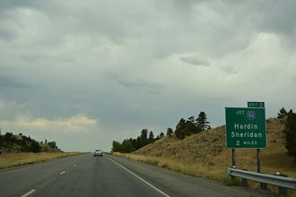 I-94 west at I-90 - Lockwood, MT