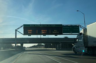 Highway 402 west at Indian Rd - Sarnia, OH