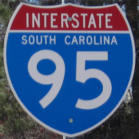Interstate 95 shield representation