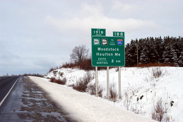 Route 2 west at Route 95 - Woodstock, NB