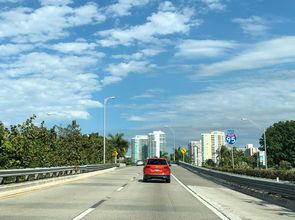 Interstate 95 North in Miami, Florida