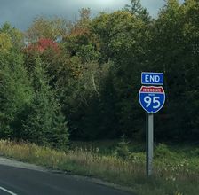 I-95 north at Canadian Border