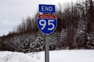 I-95 north at Canadian Border - 2002