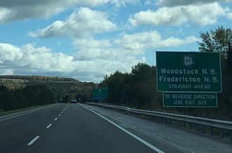 I-95 north at US 2 - Houlton, ME