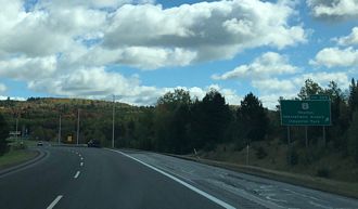 I-95 north at US 2 - Houlton, ME