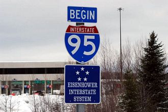I-95 south at International Border
