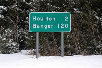 I-95 south at US 2 - Houlton, ME
