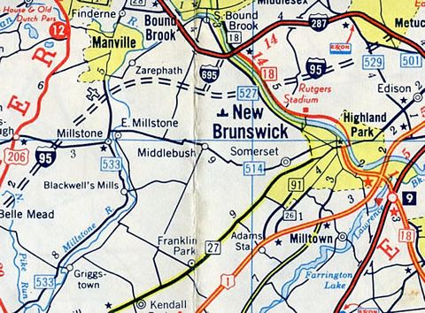 Proposed I-695 New Jersey - 1973