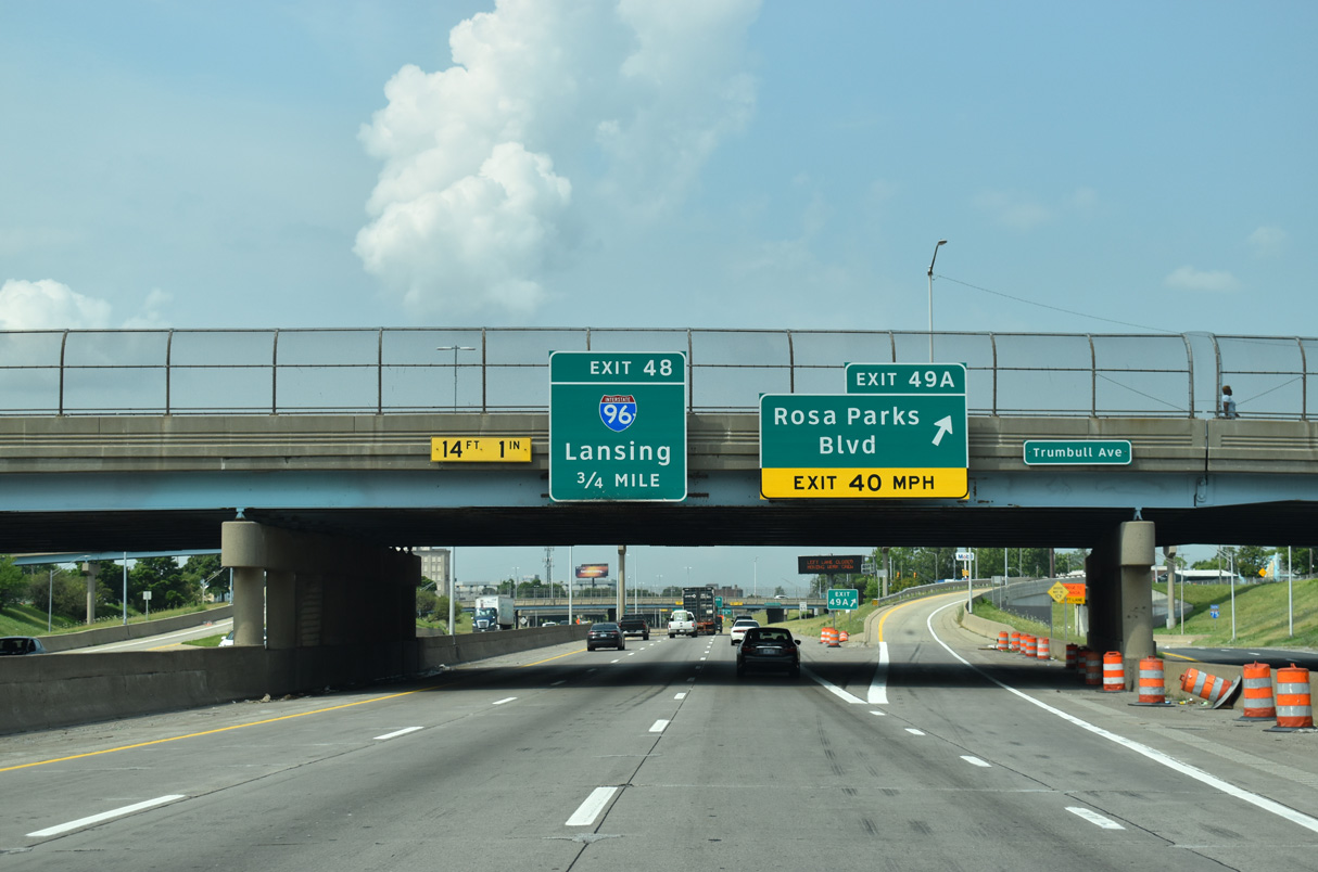 I-75 south at I-96 - Detroit, MI