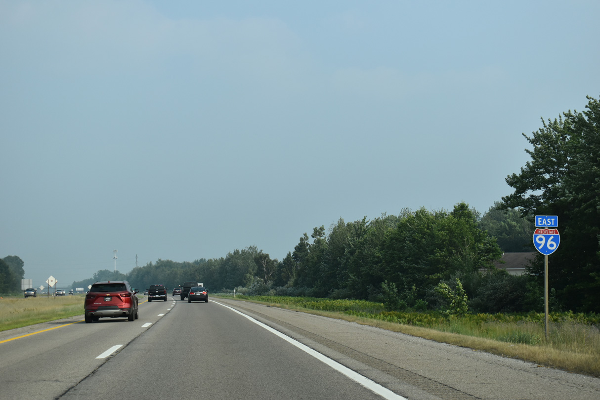 Interstate 96 East of US 31 in Fruitport Charter Twp, MI