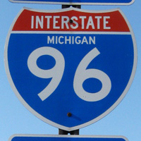 Interstate 96 shield representation