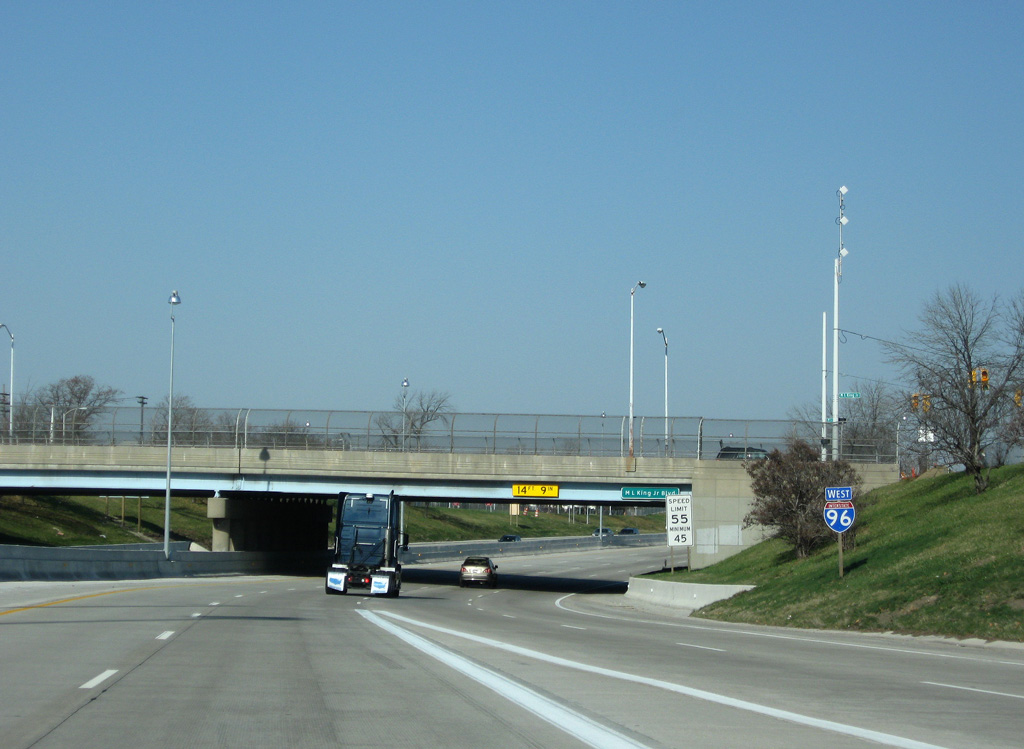 I-96 west after I-75 - Detroit, MI