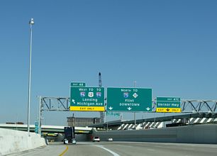 I-75 north at I-96 - Detroit, MI