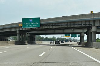 I-96 east at I-75 - Detroit, MI