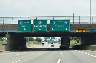 I-96 east at I-75 - Detroit, MI
