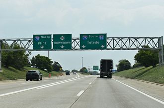 I-96 east at I-75 - Detroit, MI