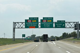 Updated coverage at the east end of Interstate 96 in Detroit with photos from 07/22/24 and 07/19/26.