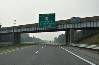 I-96 west 1.75 miles from US 31 in Fruitport Charter Twp, MI