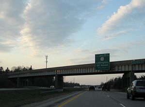 I-96 west at US 31 in Fruitport Charter Twp, MI - 2009